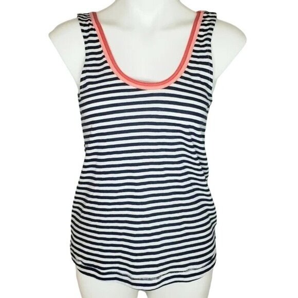 Splendid x Gray Malin Seaside Stripe Scoop Neck Nautical Tank Top - Picture 3 of 6